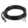 M8 Cable Waterproof Straight 4 Pin Female Cable Molding Type With 1M 24AWG PVC 3メートル