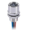 M8 Sensor Cable Socket Circular Wateproof Straight Back Mount 3 Pin Female Solder Socket With 25CM 24AWG Wire