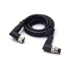 Right Angle M8 Connectors 3 Pin Male to Female Cable Cordsets 24AWG 2M