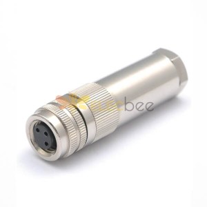 10 pcs M8 3 pin Female Connector Waterproof Assemble Screw Type 3Pin Female Plug For Cable