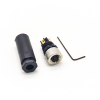 10pcs M8 4 Pines conector hembra impermeable montado cable unshiled enchufe recto