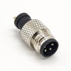 Connector M8 4pin Straight lnjection Molding Male Solder Cup Unshielded