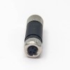 Винт-соединение Пин штепсельной вилки 4 соединителя М8 проводное полем неэкранированное прямое для кабеля