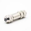 M8 3Pin Metal Plug Female Straight Cable Screw-joint Shield Sensor Connector