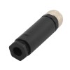M8 4 Pines conector hembra impermeable montaje cable unshiled enchufe recto