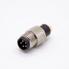 M8 5pin Connector Straight Male molding Solder Cup Unshielded B code