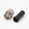 M8 5pin Connector Straight Male molding Solder Cup Unshielded B code