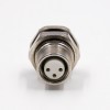 M8 3 Pin Female Connector Straight Front Mount Impermeável Painel Receptacles Cabo Solder Tipo