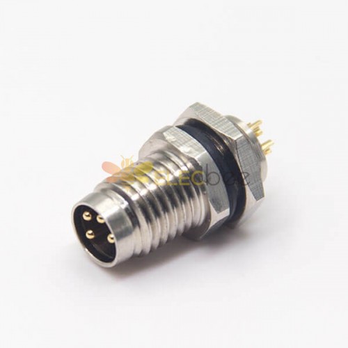 M8 Male 4 Pin Elbow Proximity Sensor Connector plug Elbow Soldering connection L 