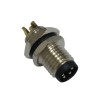 M8 4Pin Male Connector Waterproof IP66 Solder Cable Socket Back Mount Straight