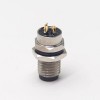 M8 Connector Screw Waterproof Socket Male Straight 3 Pin Front Blukhead Solder Cup pour câble
