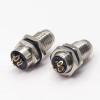 M8 Male Connector avec Solder Cups 4 Pin Aion Socket Waterproof Straight Panel Mount