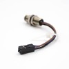 M8 Sensor Connector 3pin Male Rear Bulkhead Straight Shiled Waterproof Cable cordsets 24AWG 1M Panel Receptacles