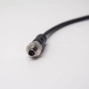 4芯电缆防水连接器直式公转母组装电缆接头接1M22AWG不带屏蔽