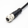 M9 Buchse 4pin Straight Overmolded Cable Single Ended Cable 1M