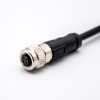 M9 Female 4pin Straight Overmolded Cable Single Ended Cable 1M