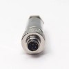 Cable Waterproof Connector M9 Male Straight Metal 8pin Field Wireable Shield Solder Type for Cable