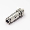 Круглые разъемы M9 Male Straight Plug 4 Pin Male A Code Solder Contacts Shield
