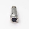Connector Metal M9 Straight Female 6pin Metal Wireable Waterproof Shield Connector