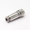 M9 Connector Metal Straight Female 7pin Wireable Waterproof Shield Connector Solder Contacts