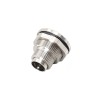 M9 3Pin Connector Straight Metal Waterproof Socket Sensor Connector Front Mount Solder Type for Cable