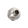 防水焊线式插座M9 4芯直式公头后锁穿墙焊线接面板接线不带屏蔽