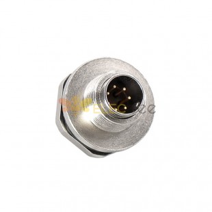 M9 7Pin Panel Mount Male Connector Circular Sensor Connector Solder Type for Industrial Automation Signals