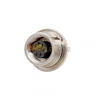 M9 Female 8 Pin Panel Mount Connector Front Fastened Waterproof Connector M9 Solder Type Socket