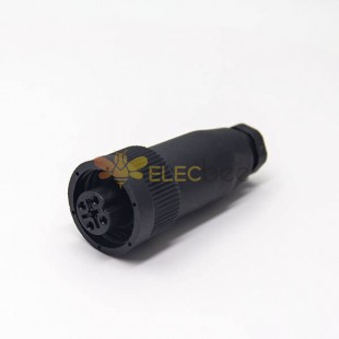 RD24 J10 Connector 4 Pin Female Waterproot Cable Plug Plistic Case Aviation Connector Non-Shield