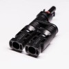 PV Branch Connector T Type 1 Male to 2 Female Connector