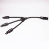 20pcs Solar Cable With PV Connector Y Type 1 to 3 Male To Female