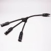 Solar PV Branch Connectors Y Type 1 to 3 Female To Male Connector 20Pcs