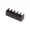 5 broches Terminal Block Connector Straight Through Hole Black Barrier Terminal 5 broches Terminal Block Connector Straight Thro