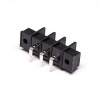 Barrière Strip Filtered Terminal Blocks Right Angled Black PCB Mount Connector
