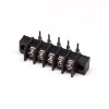Barrier Strip Terminal Block 5pin Right Angled Noir 2 trous PCB Mount