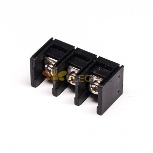 Barrier Style Terminal Blocs Black 3pin Straight PCB Mount