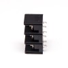 Barrier Style Terminal Blocs Black 3pin Straight PCB Mount