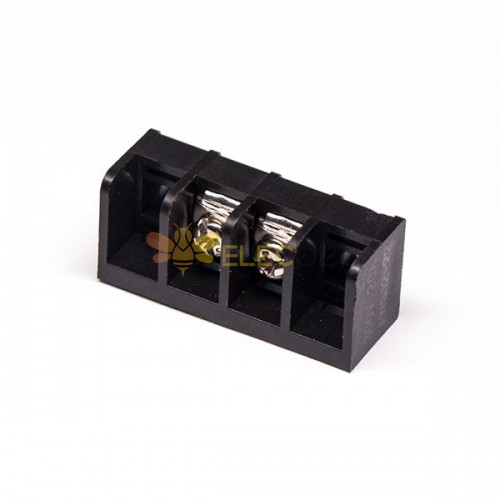 Barrier Terminal Block Connector Nero 2pin Connettore Tipo Verticale