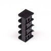 栅栏端子排黑色2芯直式穿孔式PCB板安装