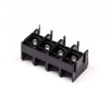 Barrier Terminal Block PCB Mount 4pin Black Straight Through Hole Connector