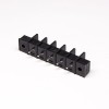 Barrier Tterminal Blocks Straight 5pin 2 Holes Flange Black Connector for Cable