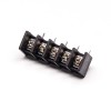 Right Angle Barrier Terminal Block 5pin Black PCB Mount Black Connector
