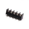 Right Angle PCB Terminal Block Black 5pin PCB Mount Connector for Cable