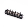 Single row Barrier Terminal Strip 5pin Straight Black Connector for Cable
