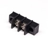 Straight Terminal Connector Black 2 holes Flange Connector for Panel Mount
