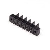 Terminal Barrier strip Current 5pin Straight Through Hole 2 trous Flange Black Connector
