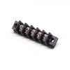 Terminal Barrier strip Current 5pin Straight Through Hole 2 holes Flange Black Connector