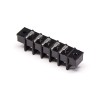 Terminal Block Barrier Strip 2 trous Black Right Angled Through Hole