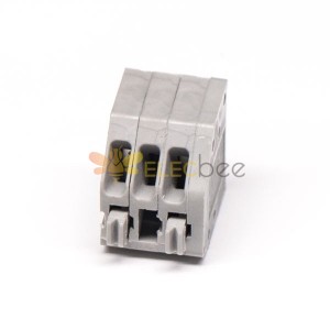 2 pin Connettore blocco terminale 2.5mm passo Grigio dritto Terminal Strisce