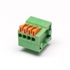 接線端子彈簧按壓式8芯直式綠色穿孔式接PCB板